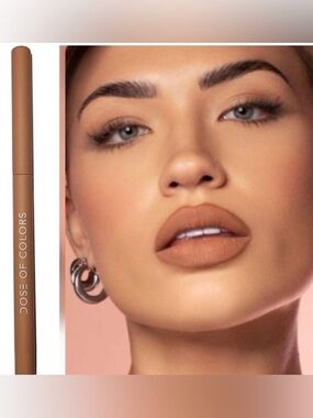 NEW!!Dose of Colors Lip Liner – Warm Nude Brown/Beige Neutral - Cashew Later